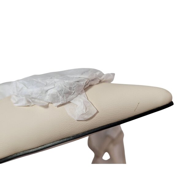 Vivianly Women's Beige Pointed Toe Slingback Stiletto Heels With Rhinestone 10 - Picture 12 of 14